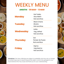 Load image into Gallery viewer, Angithi Veg Tiffin Service