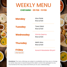 Load image into Gallery viewer, Chef Ammi Combo Tiffin Service