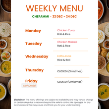 Load image into Gallery viewer, Chef Ammi Non-Veg Tiffin Service