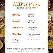 Load image into Gallery viewer, Chef Ammi Veg Tiffin Service