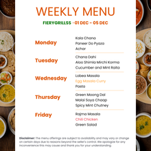 Load image into Gallery viewer, Fiery Grillss Premium Veg & Non-Veg Combo Tiffin Service