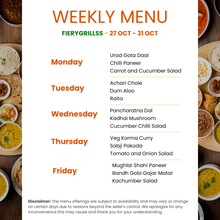 Load image into Gallery viewer, Fiery Grillss Premium Veg Tiffin Service