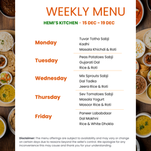 Load image into Gallery viewer, Hemi's Kitchen Gujarati Tiffin Service