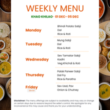 Load image into Gallery viewer, Khao Khilao Pure Veg Gujarati Tiffin Service
