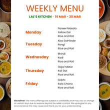 Load image into Gallery viewer, Swagat Punjabi Veg Tiffin Service (by LAL's Kitchen)