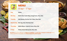 Load image into Gallery viewer, Mrs. Joshi Pure Veg Marathi Tiffin Service (Lunch)