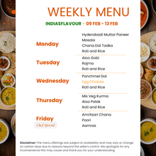 Load image into Gallery viewer, India's Flavour Eggetarian Tiffin Service