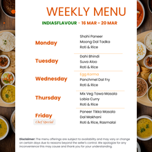 Load image into Gallery viewer, India's Flavour Eggetarian Tiffin Service