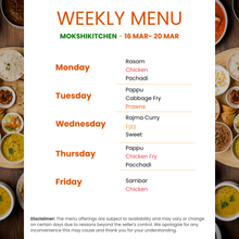 Load image into Gallery viewer, Mokshi's Kitchen Non-Veg Tiffin Service
