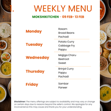 Load image into Gallery viewer, Mokshi's Kitchen Veg Tiffin Service