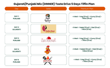 Load image into Gallery viewer, (Gujarati/Punjabi Mix-Dinner) TiffinStash Weekly Taste Drive