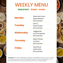 Load image into Gallery viewer, Pind Di Roti Premium Veg Tiffin Service