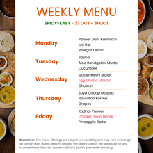 Load image into Gallery viewer, Spicy Feast Veg & Non-Veg Combo Tiffin Service