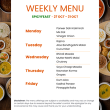 Load image into Gallery viewer, Spicy Feast Premium Veg Tiffin Service