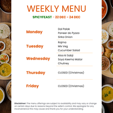 Load image into Gallery viewer, Spicy Feast Premium Veg Tiffin Service