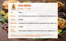 Load image into Gallery viewer, Subbamma Kitchen Veg & Non-Veg Tiffin Service