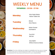 Load image into Gallery viewer, Tiffin Pros Pure Veg Punjabi Tiffin Service