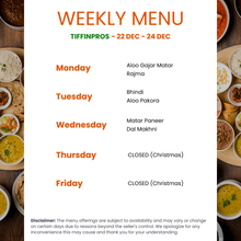 Load image into Gallery viewer, Tiffin Pros Pure Veg Punjabi Tiffin Service