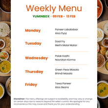 Load image into Gallery viewer, Yum In Box Premium Veg Tiffin Service