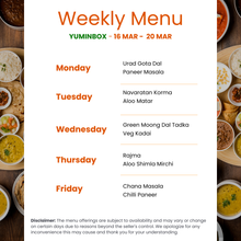 Load image into Gallery viewer, Yum In Box Premium Veg Tiffin Service