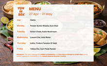 Load image into Gallery viewer, Yum In Box Jumbo Veg Tiffin Service