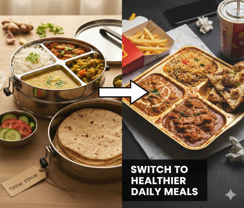 Why Fresh Home-Style Tiffins Are Better Than Restaurant Food for Daily Eating