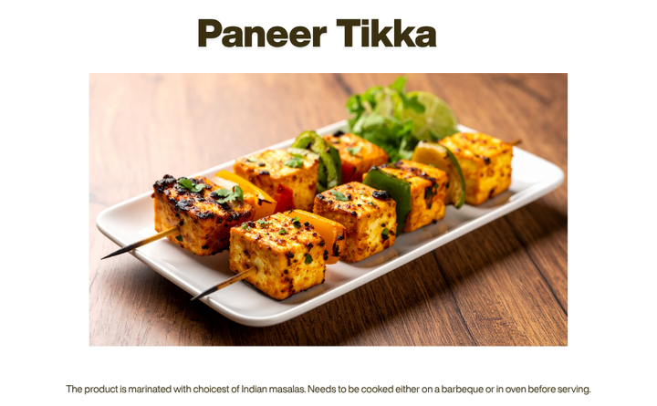 India's Flavour Marinated Veg