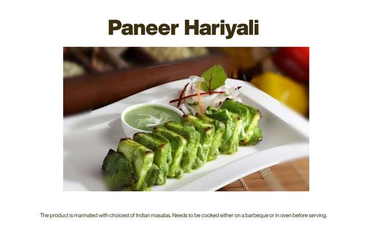 India's Flavour Marinated Veg