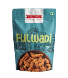 A stand-up pouch of S. Motiram Fulwadi snacks on a plain white background.