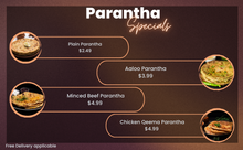 Load image into Gallery viewer, Veg &amp; Non-Veg Parantha Specials(by ChefAmmi)
