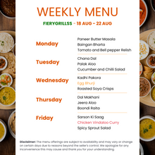 Load image into Gallery viewer, Fiery Grillss Premium Veg &amp; Non-Veg Combo Tiffin Service

