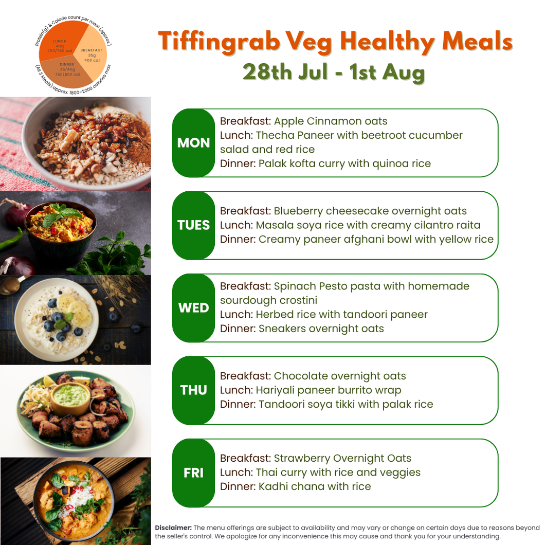Tiffingrab Healthy Veg Meals