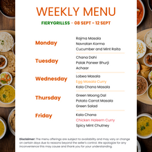 Load image into Gallery viewer, Fiery Grillss Premium Veg &amp; Non-Veg Combo Tiffin Service
