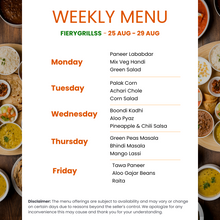 Load image into Gallery viewer, Fiery Grillss Premium Veg Tiffin Service

