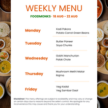 Load image into Gallery viewer, Food Monks Veg Tiffin Service
