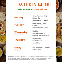 Load image into Gallery viewer, Hemi's Kitchen Gujarati Tiffin Service
