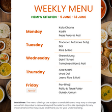 Load image into Gallery viewer, Hemi&#39;s Kitchen Gujarati Tiffin Service
