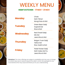 Load image into Gallery viewer, Hemi&#39;s Kitchen Gujarati Tiffin Service
