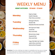 Load image into Gallery viewer, Hemi's Kitchen Gujarati Tiffin Service
