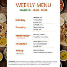 Load image into Gallery viewer, HomeFresh (Delhi Style Food) Pure Veg Tiffin Service
