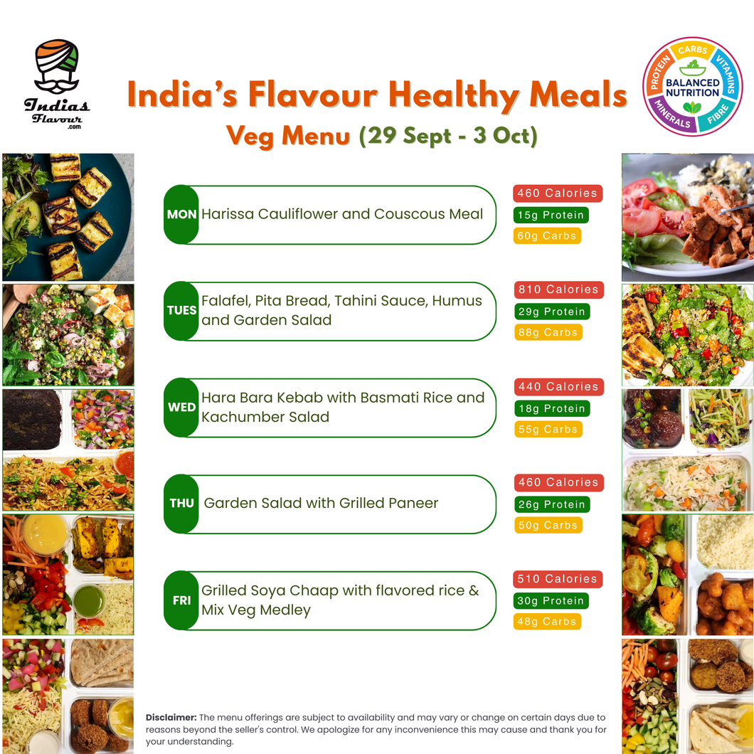 India's Flavour Veg Healthy Meals (Plans)