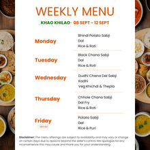Load image into Gallery viewer, Khao Khilao Pure Veg Gujarati Tiffin Service
