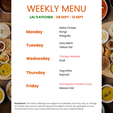Load image into Gallery viewer, LAL&#39;s Kitchen Punjabi Veg &amp; Non-Veg Combo Tiffin Service
