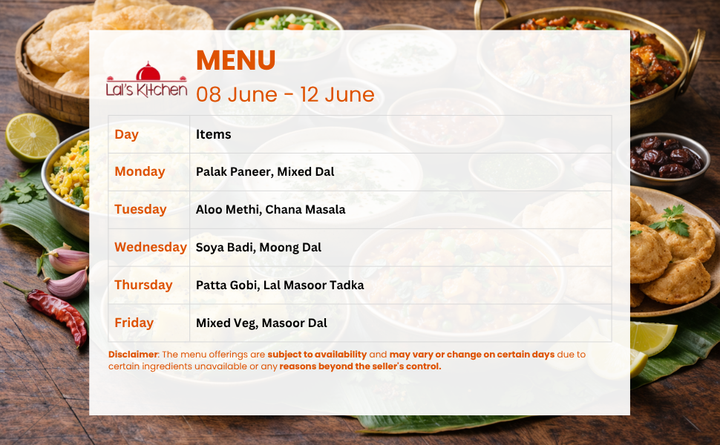 LAL's Kitchen Leela Punjabi Veg Tiffin Service