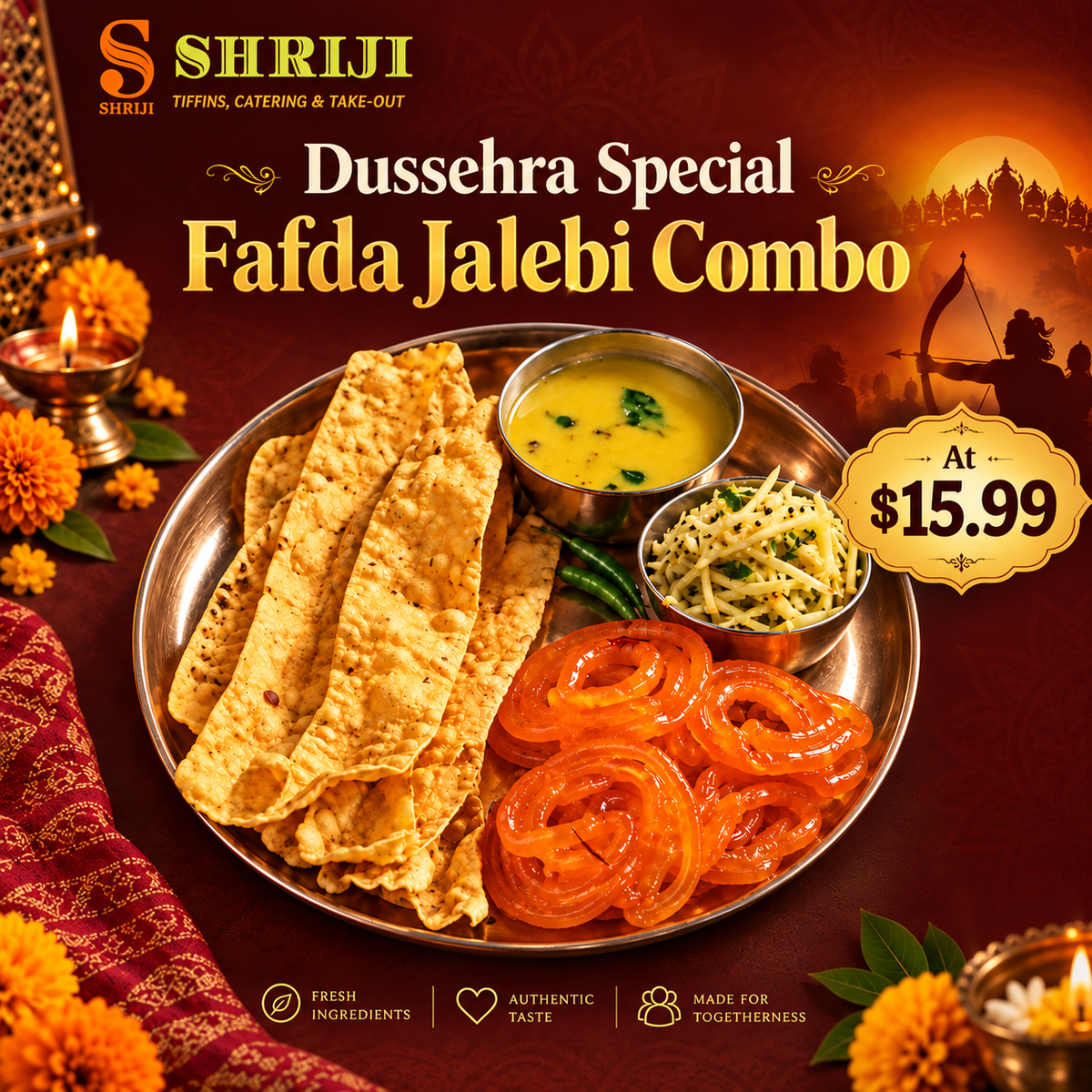 Dussehra Special Fafda Jalebi (by Shriji Kitchen)