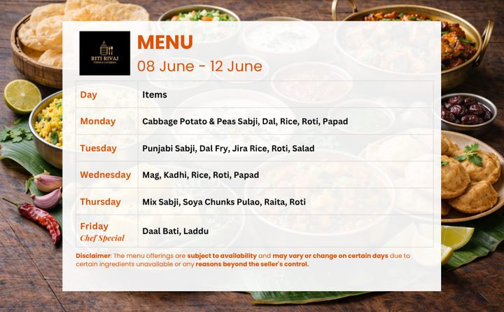 Riti Rivaj Budget Veg Tiffin Service