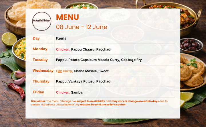Mokshi's Kitchen South Indian Combo Tiffin Service