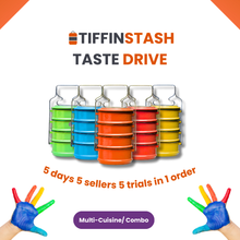 Load image into Gallery viewer, (Multi-Cuisine Combo) TiffinStash Weekly Taste Drive
