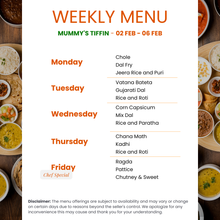 Load image into Gallery viewer, Mummy's Pure Veg Gujarati Tiffin Service
