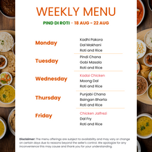 Load image into Gallery viewer, Pind Di Roti Veg &amp; Non-Veg Combo Tiffin Service
